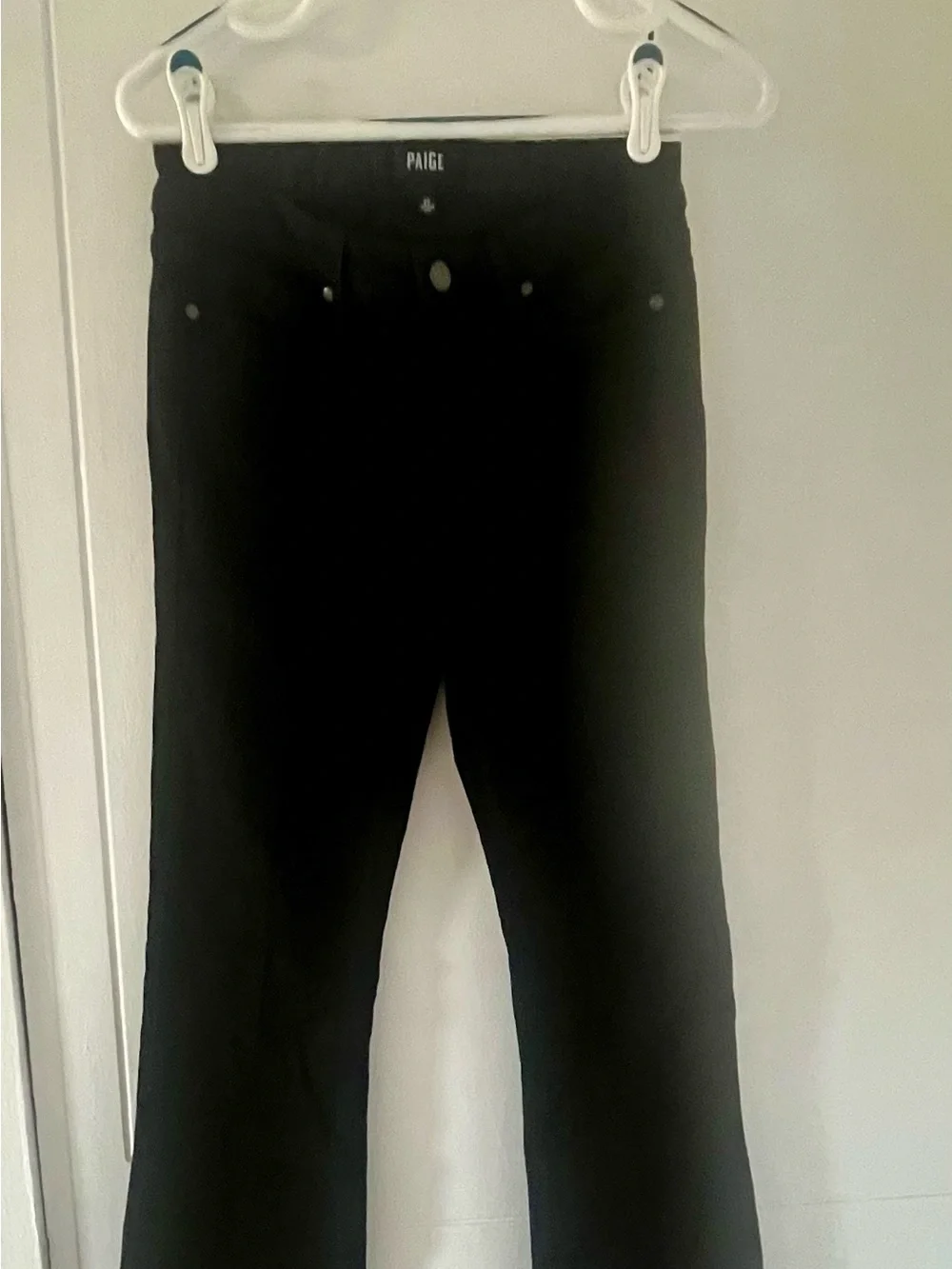 PAIGE Denim Co. SKYLINE BOOT Bootcut Black Jeans Size 25